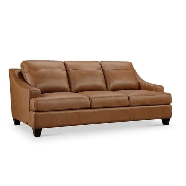 slide 2 of 6, Merona Top Grain Leather Sofa Camel