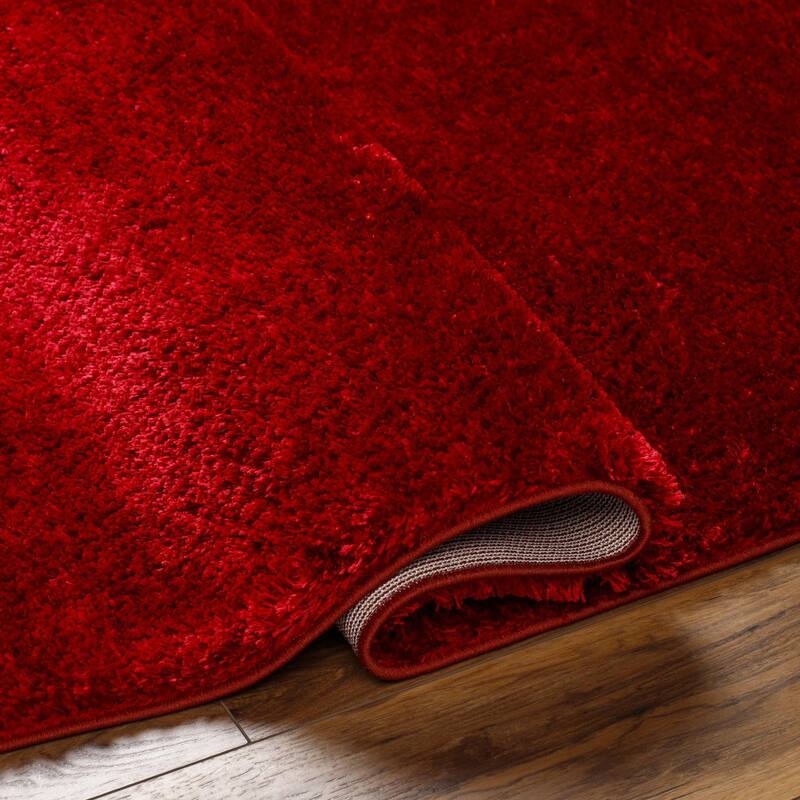 Livabliss Cloudy Shag Vibrant Solid Plush Area Rug