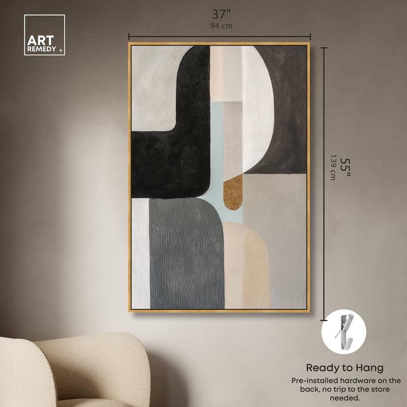 Interlocking Segments III Canvas by Art Remedy