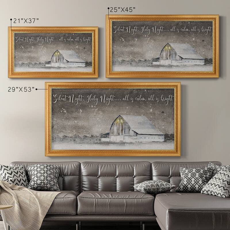 Silent Night Premium Framed Canvas- Ready to Hang