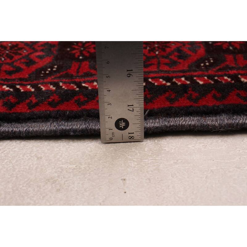 ECARPETGALLERY Hand-knotted Royal Baluch Navy, Red Wool Rug - 3'4 x 6'1