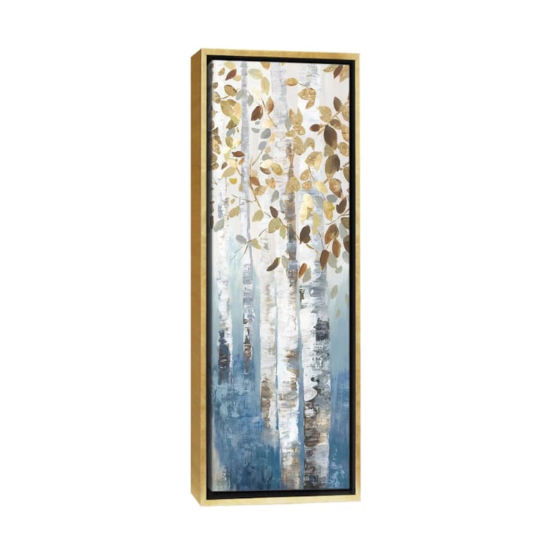 iCanvas "New Path IV" by Allison Pearce Framed Canvas Print - 48x16 - Gold