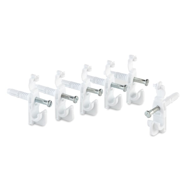 Rubbermaid FG3D69LW 6 Piece Garage Organizer Mounting Bracket - White