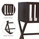 preview thumbnail 5 of 5, Kinbor Baby Cradle, Stationary and Rocking Bassinet, Handcrafted Elegant Wood Cradle with Mattress