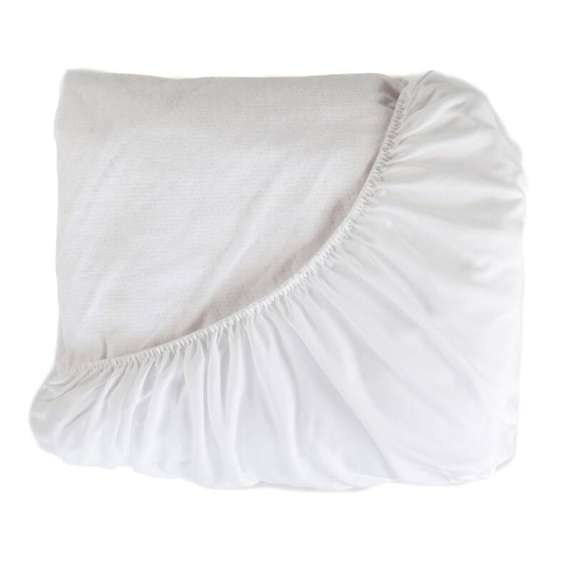 Jennifer Adams Cool Cotton Waterproof Hypoallergenic Mattress Protector - White