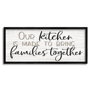 Stupell Kitchen & Family Meaningful Quote Birch Texture Framed Wall Art ...