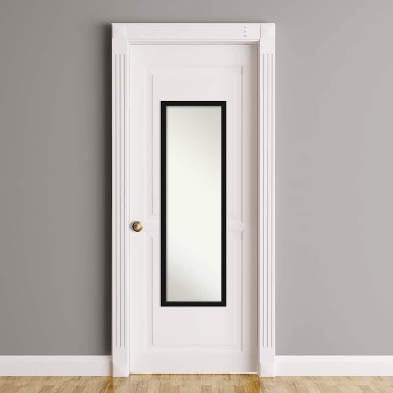 Non-Beveled Full Length On The Door Mirror - Avon Frame