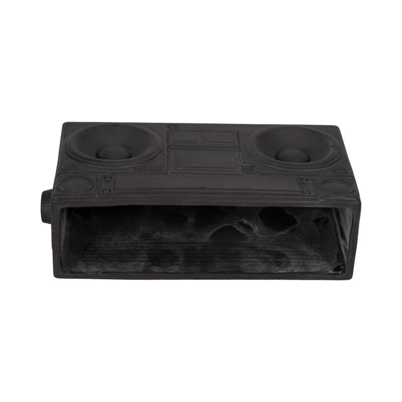 Stone and Dolomite Boombox Shape Planter Pot - 7" Gray - 13" x 4" x 7"