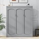 preview thumbnail 5 of 48, Murphy Bed Wall Bed with Shelves Grey-1 - Queen