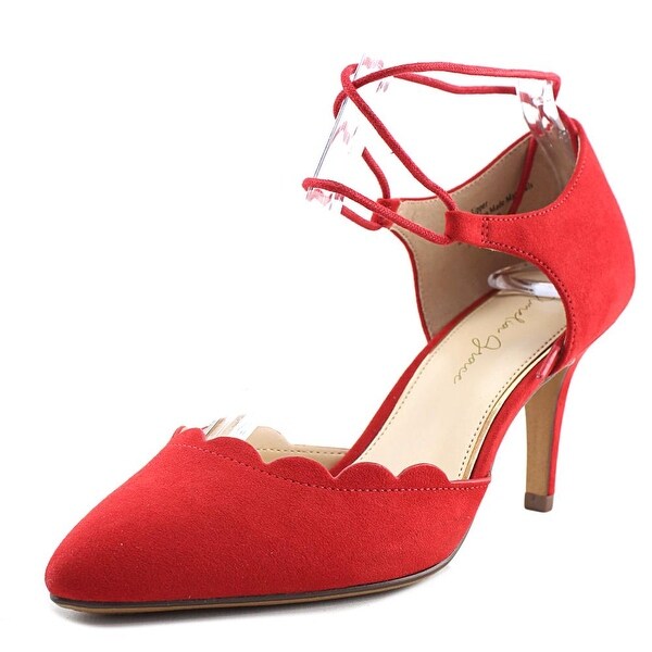 Shop Amelia Grace Tennie Women Open Toe Canvas Red Sandals