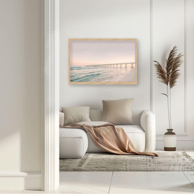 "Boardwalk2" Framed Textured Wall Art