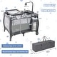 preview thumbnail 18 of 22, 3-in-1 Baby Playard with Bassinet, Changing Table Music Toy Included Carry Bag for Newborn to Toddler