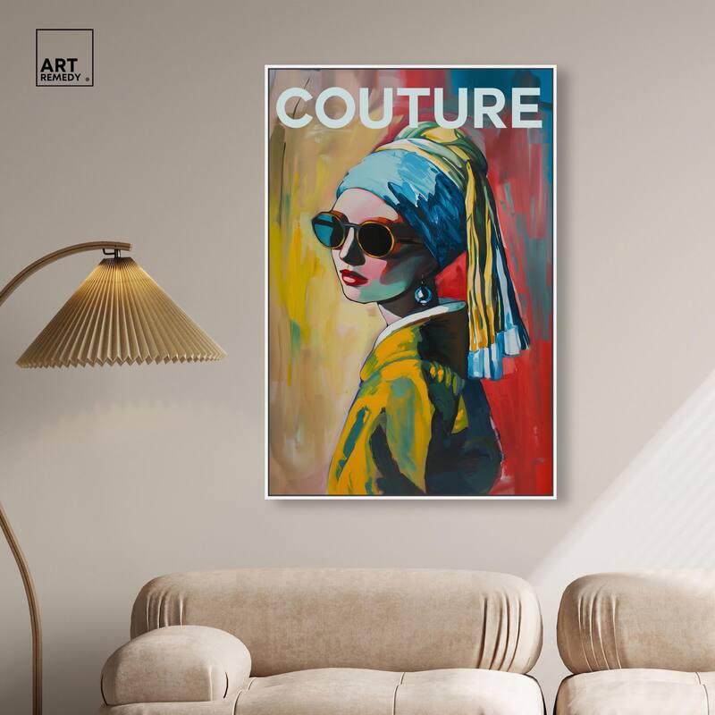 Pearl Earring Cover Canvas by Art Remedy
