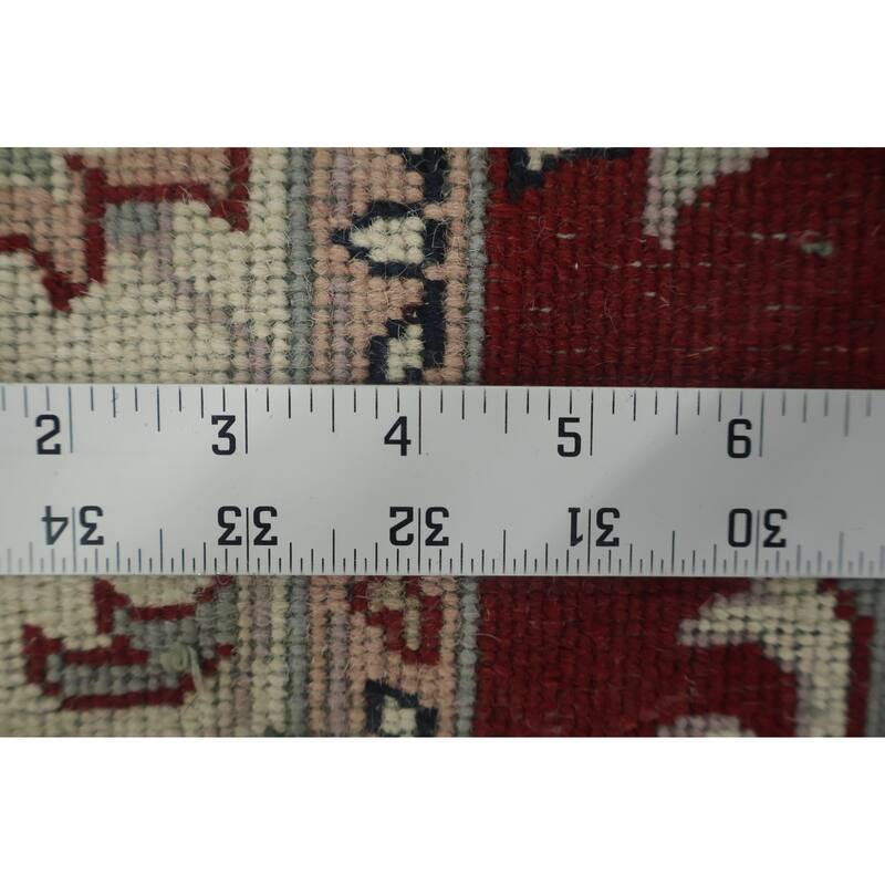 Hand Knotted Oriental 100% Wool Carpet Traditional All-Over Navy Blue & Blues Kashan Runner Rug - 10' 0'' X 2' 7''