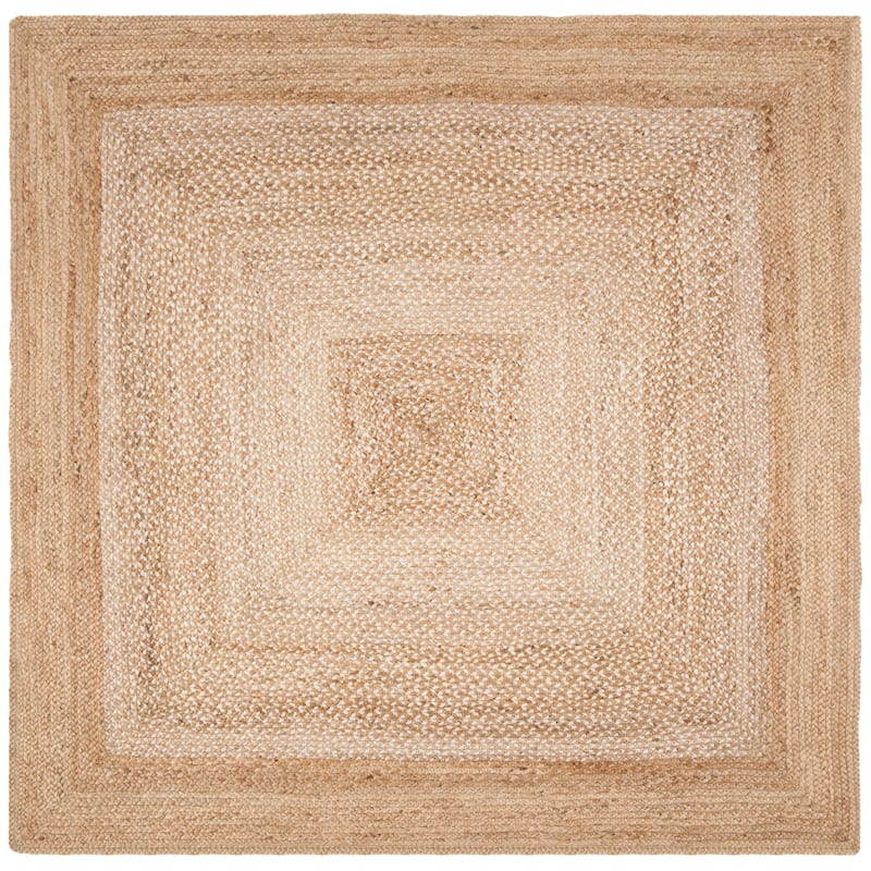 SAFAVIEH Handmade Natural Fiber Annina Jute Rug - 4' Square - Natural/Ivory - Square