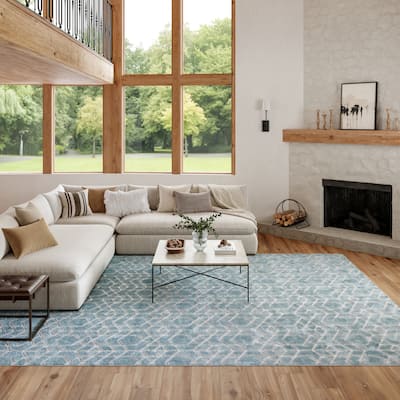 Nourison Washable Charm Indoor only Geometric Area Rug