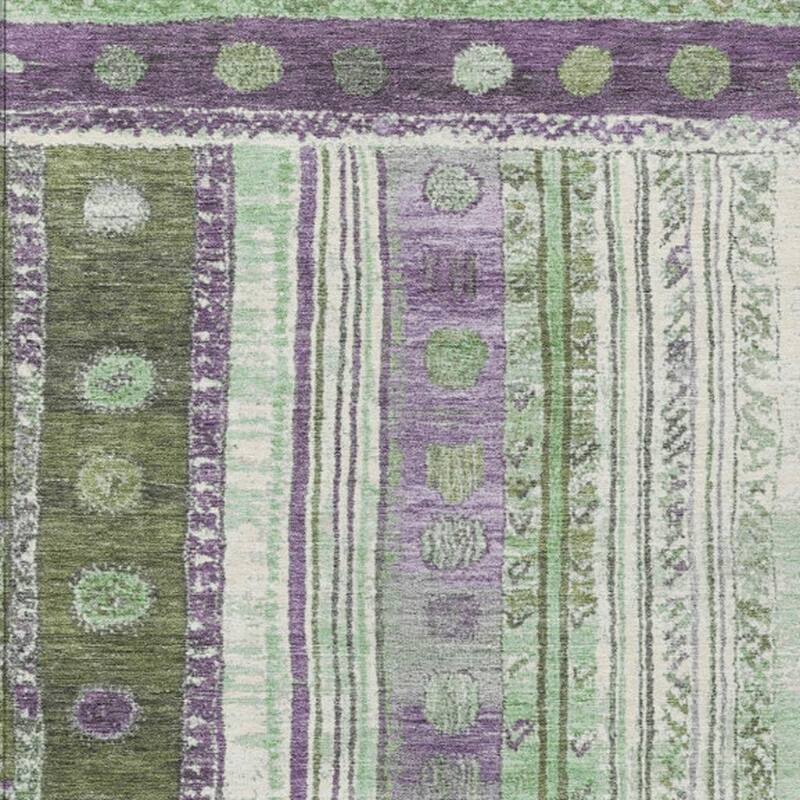 HomeRoots Striped Transitional Rectangle Outdoor Rug