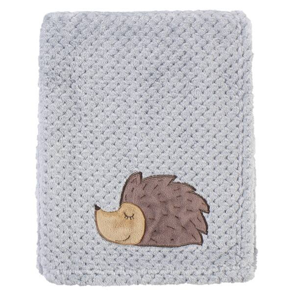 slide 1 of 1, Hudson Baby Infant Boy Plush Waffle Blanket, Hedgehog, One Size - Hedgehog - One Size One Size - Hedgehog