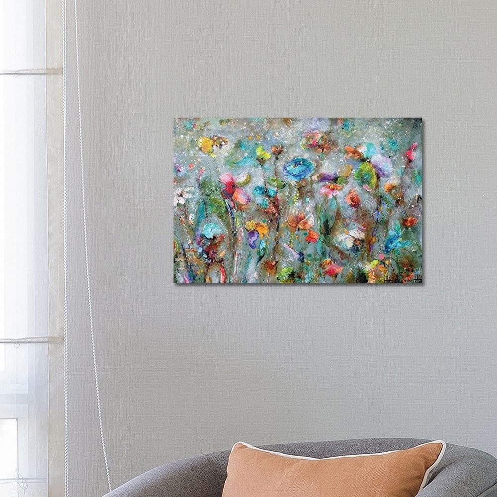 iCanvas "Flowers By Dawn" by Studio Paint-Ing Canvas Print