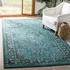 preview thumbnail 3 of 62, SAFAVIEH Palazzo Paivikki Modern Oriental Rug 2'6" x 5' - Turquoise/Black - Rectangle