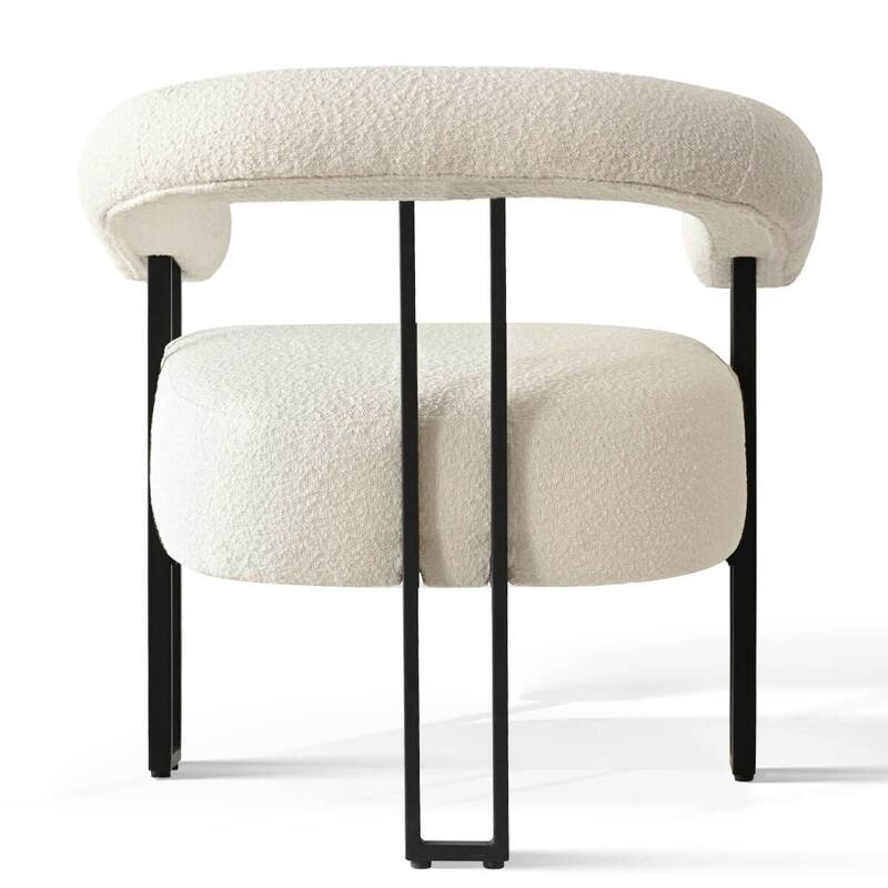 30" Wide Upholstered Boucle Accent Chair