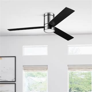 52" Prominence Home Espy Gun Metal Contemporary Indoor LED Ceiling Fan with Light, Remote Control - 52