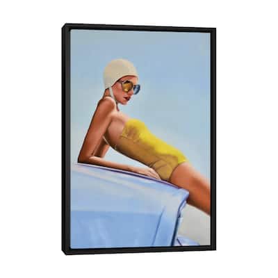 iCanvas "Moments Before A Swim" by Johnny Popkess Framed Canvas Print