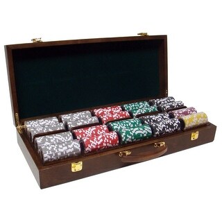 500 Ct - Pre-Packaged - Ace Casino 14 Gram - Walnut Case