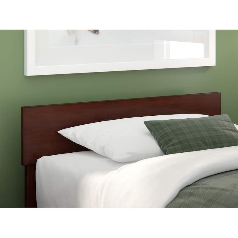AFI Boston Solid Wood Headboard - Walnut - Twin