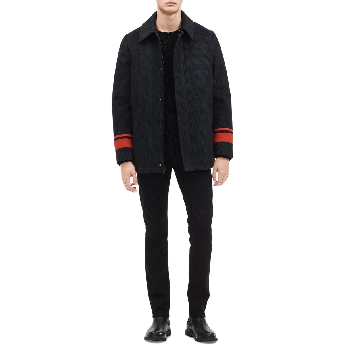 Calvin klein wool 2025 blend car coat