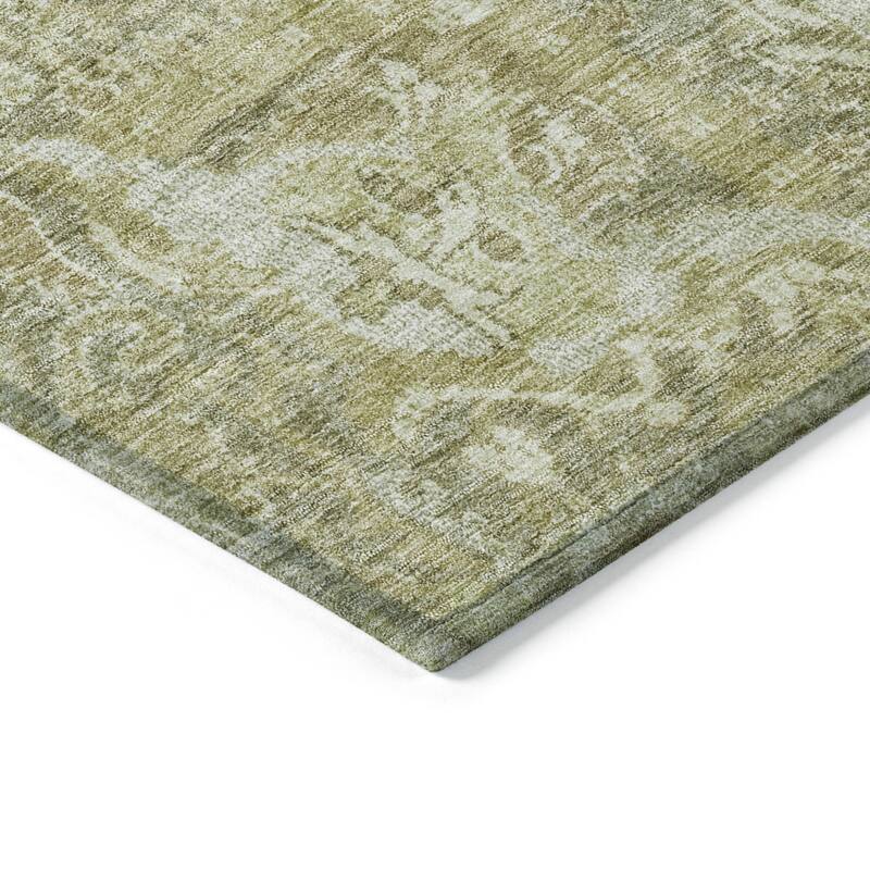 HomeRoots Damask Traditional Rectangle Outdoor Rug