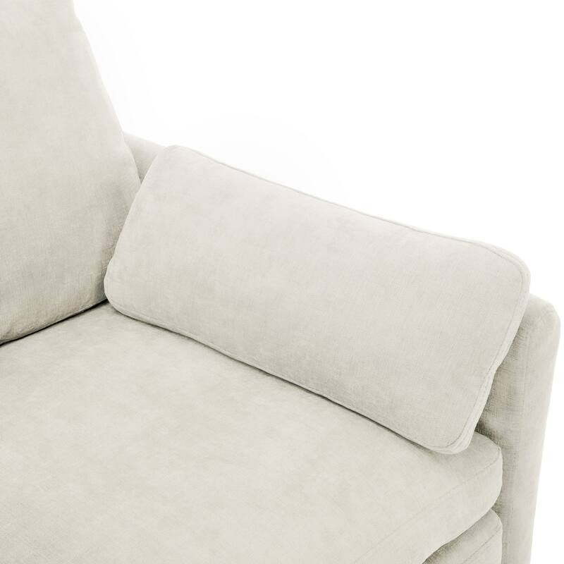 89" Oversized Chenille Cloud Comfy 3-seater Sofa