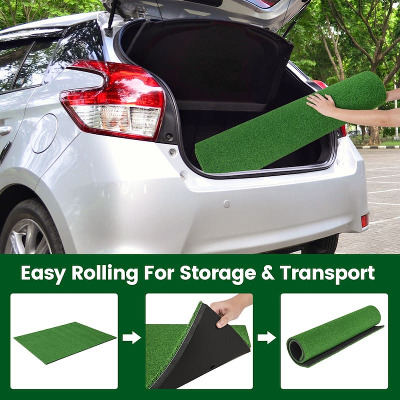 5 x 4 FT Golf Hitting Mat Artificial Turf Golf Training Mat 27/32mm