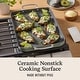 preview thumbnail 3 of 1, Calphalon Ceramic Nonstick Double Stovetop Griddle, Silver Ash