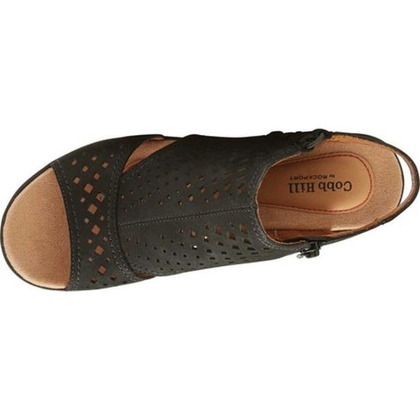 rockport cobb hill janna perforated wedge sandal
