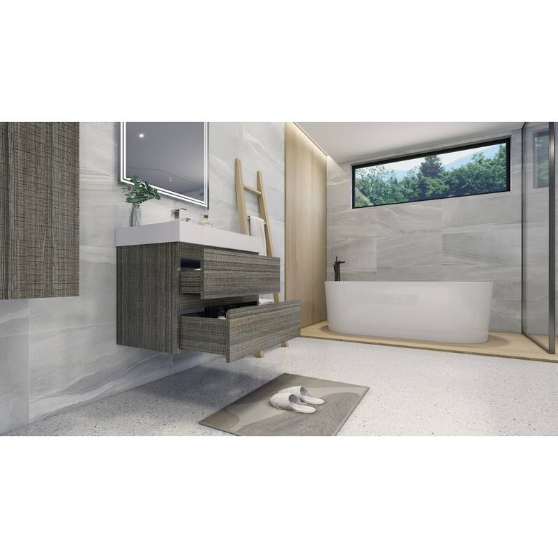 Baillie 30'' Wall-Mounted Vanity with Reinforced Acrylic Sink