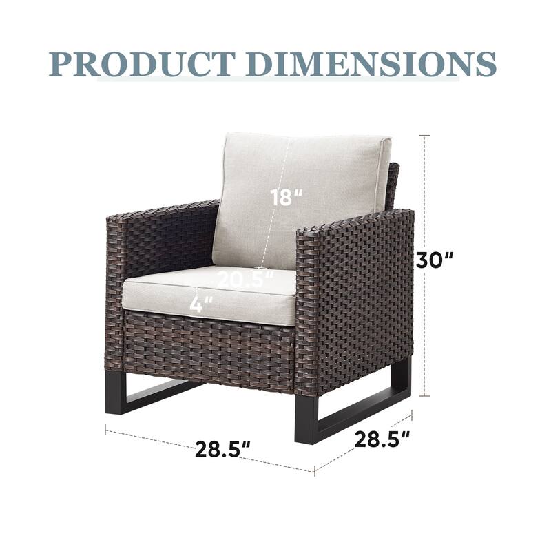 Patio Chairs Wicker Patio Dining Chairs Set of 2