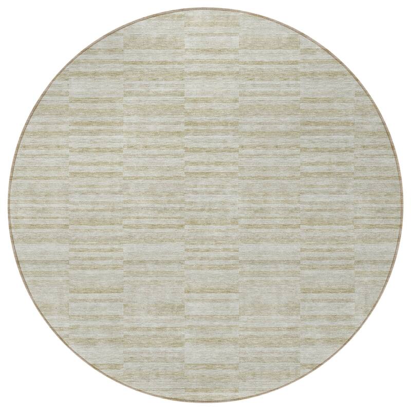 HomeRoots Striped Transitional Rectangle Outdoor Rug