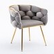 preview thumbnail 5 of 3, Velvet Accent Chair - Gray