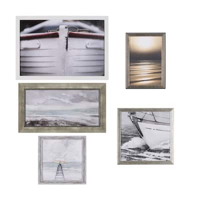 Seaside Vacation III (Set of 5) Framed Art Print