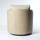 preview thumbnail 84 of 165, KINWELL 31"W Oak Frame Upholstered Swivel Barrel Armchair