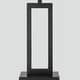 preview thumbnail 21 of 20, Set of 2 Black Touch Control Table Lamps with White Rectangular Shades, USB Ports & AC Outlet