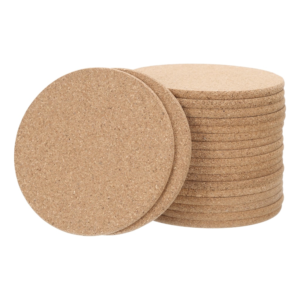 Cork Coaster for Drink Wooden Coffee Mug Coasters Brown