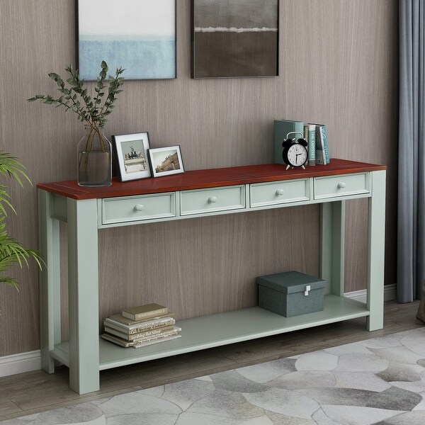 Shop Console Table for Entryway Hallway Sofa Table with 4 Drawers - On Sale - Overstock - 30067406
