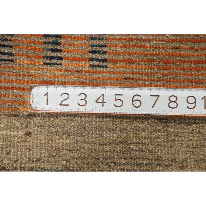 Geometric Moroccan Oriental Area Rug Hand-Knotted Wool Carpet - 5'8" x 7'6"