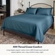 preview thumbnail 11 of 33, Delara 100% Organic Cotton Percale Weave Sheet, Flat Sheet, 400 Thread Count GOTS Certified