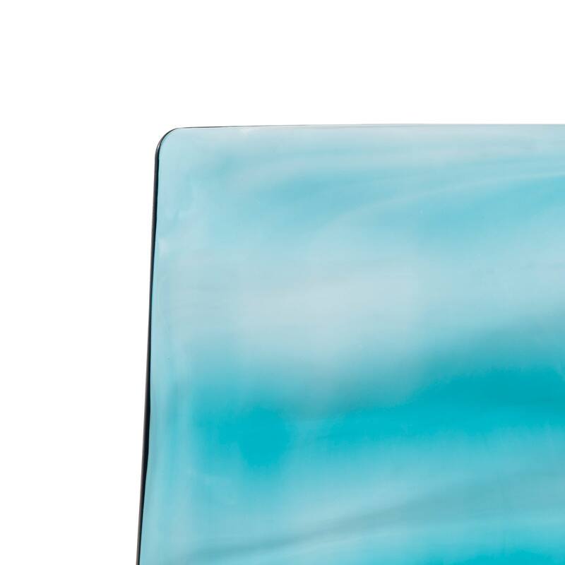 Astor Acrylic Dining Chair with Chrome Legs Modern Accent Side Chair Water Ripple Design Seats