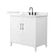Option White / Giotto Quartz Top / Matte Black Hardware