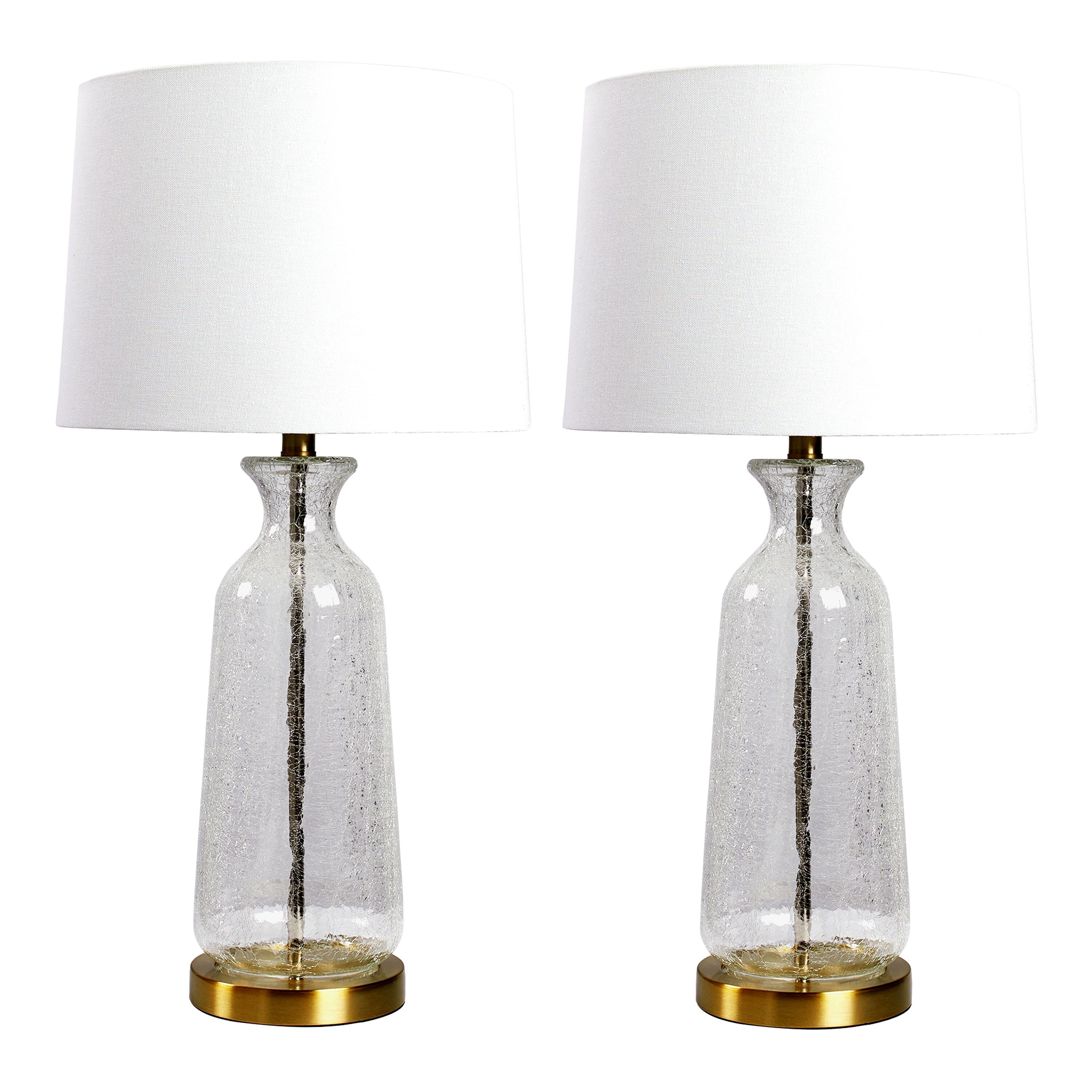 Heidi Crackle Glass Table Lamp Set Of 2 Overstock 31688022
