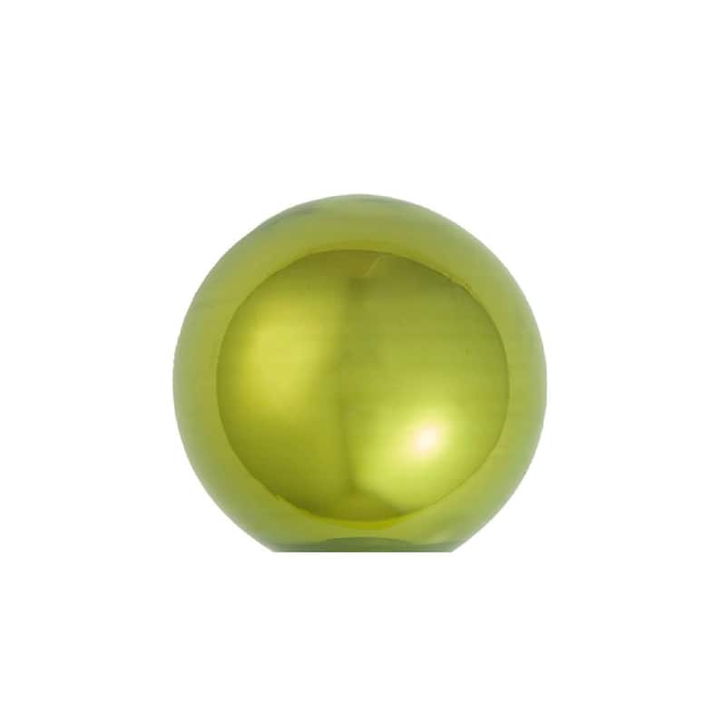Pearl Finish Glass Christmas Ball Ornaments 3.25" 80mm Pear Green 8Ct